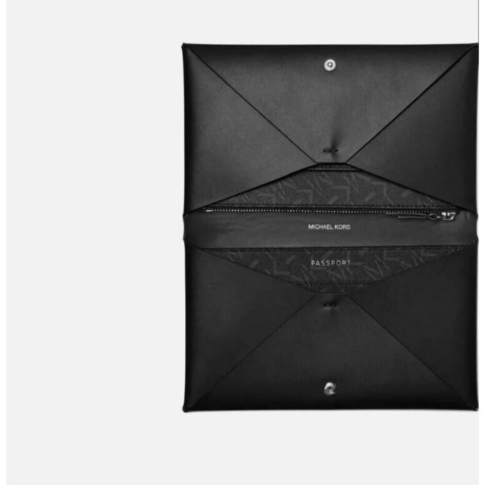 MICHAEL KORS Empire travel leather wallet set - 3 Piece set - Black - Defective